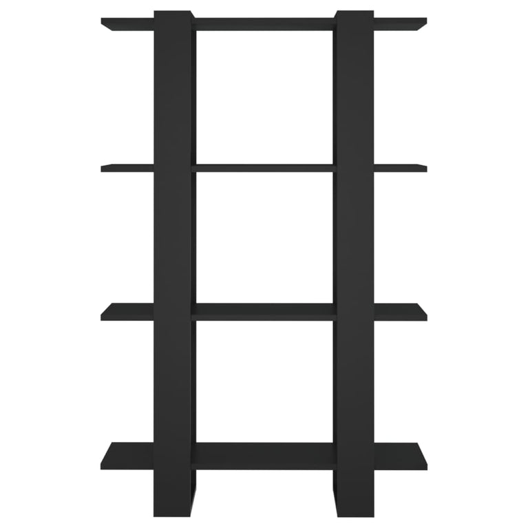 Boekenkast/kamerscherm 80x30x123,5 zwart MeubelReus