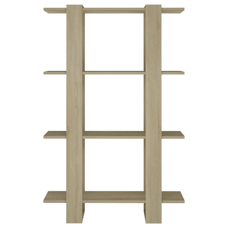 Boekenkast/kamerscherm 80x30x123,5 cm sonoma eikenkleurig MeubelReus