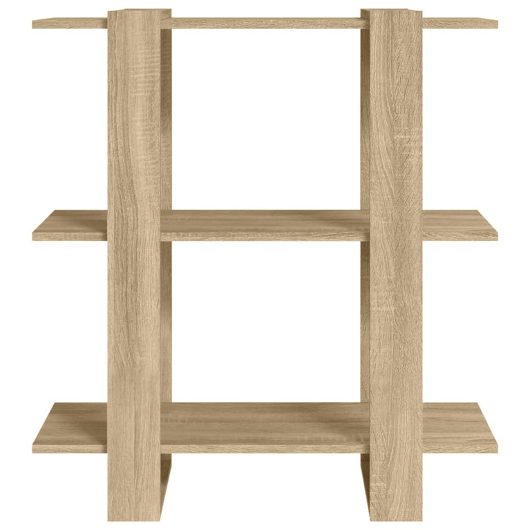 Boekenkast/kamerscherm 80x30x87 cm sonoma eikenkleurig MeubelReus