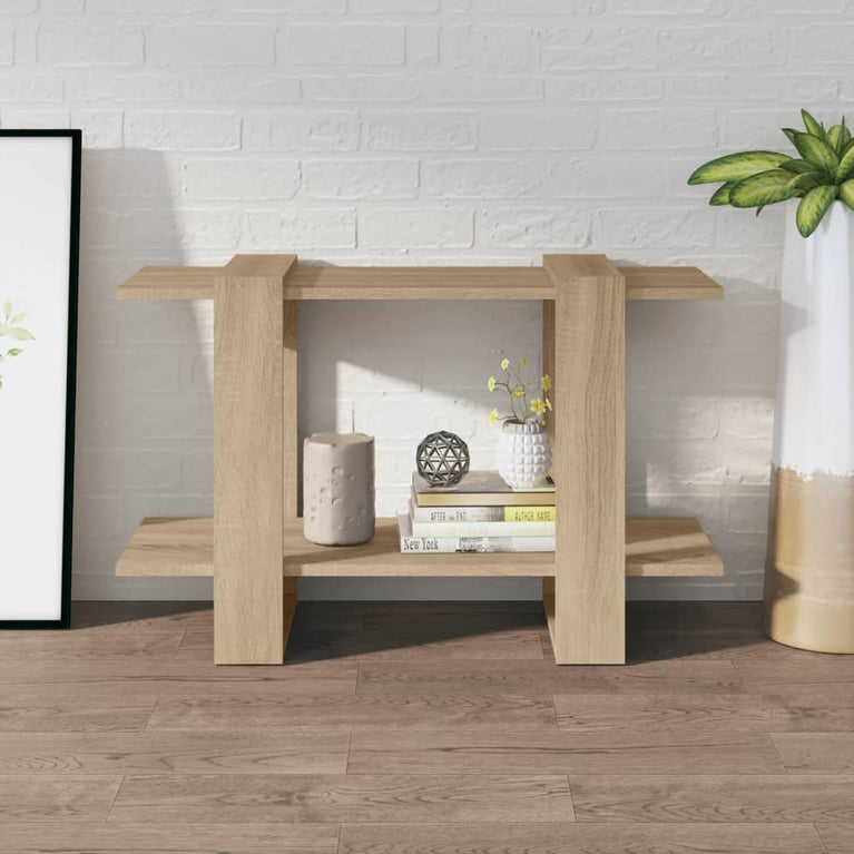 Boekenkast/kamerscherm 80x30x51 cm sonoma eikenkleurig MeubelReus