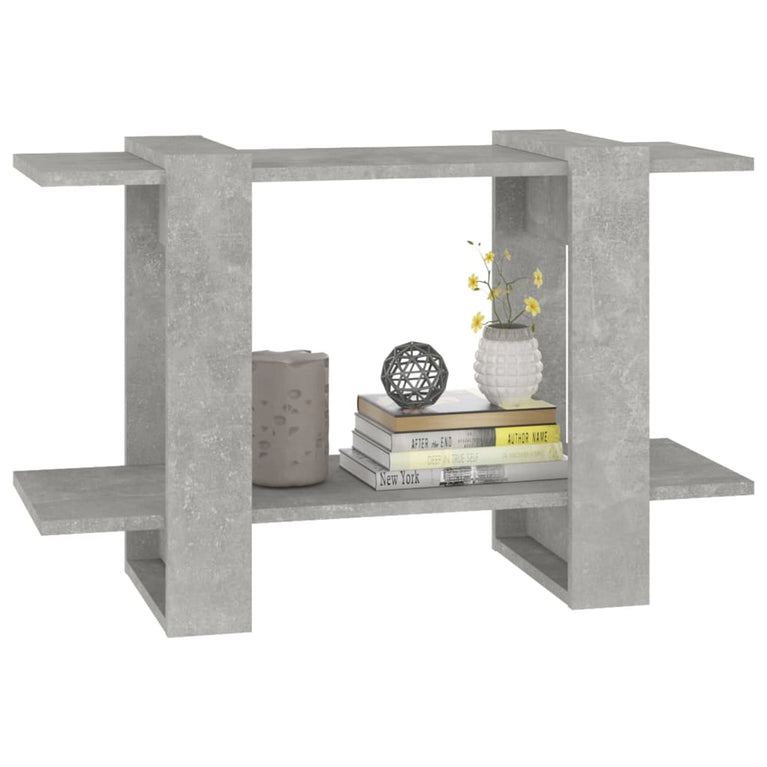 Boekenkast/kamerscherm 80x30x51 cm betongrijs MeubelReus