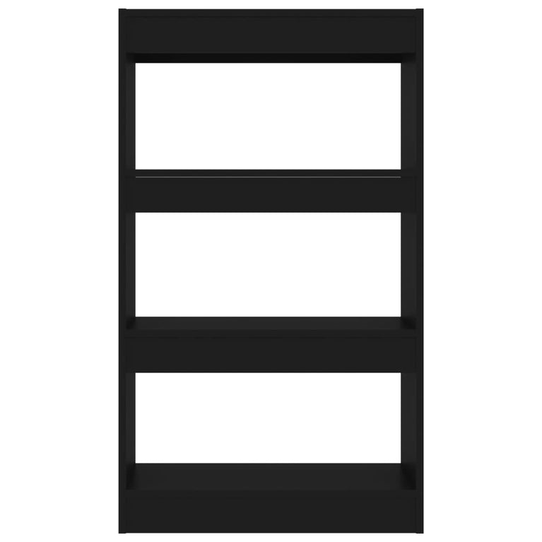 Boekenkast/kamerscherm 60x30x103 cm spaanplaat zwart MeubelReus