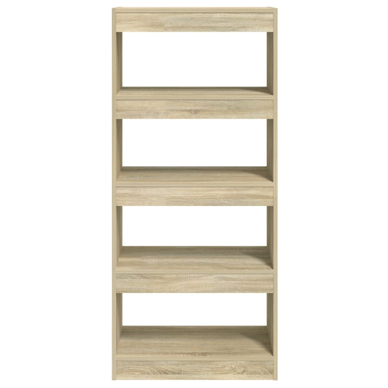 Boekenkast/kamerscherm 60x30x135 cm bewerkt hout sonoma eiken MeubelReus
