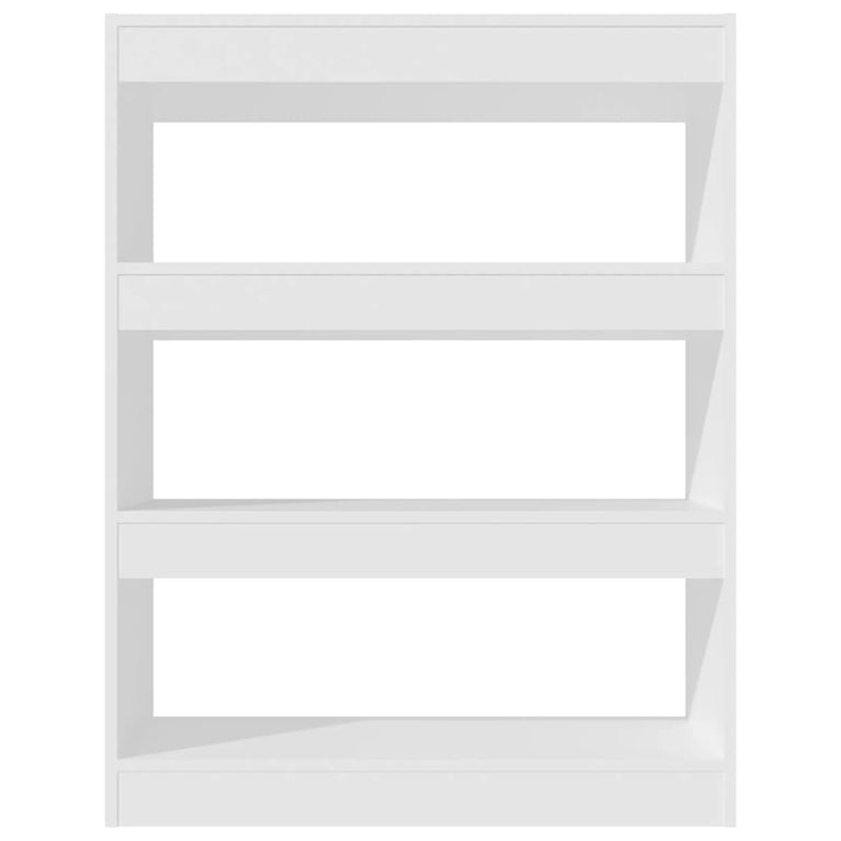 Boekenkast/kamerscherm 80x30x103 cm bewerkt hout wit MeubelReus