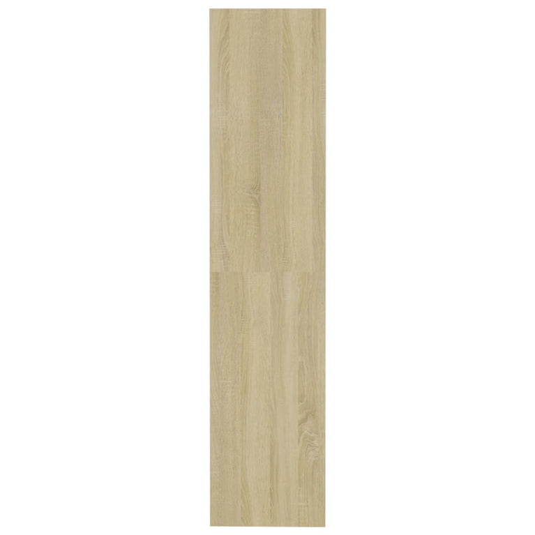 Boekenkast/kamerscherm 80x30x135 cm spaanplaat sonoma eiken MeubelReus