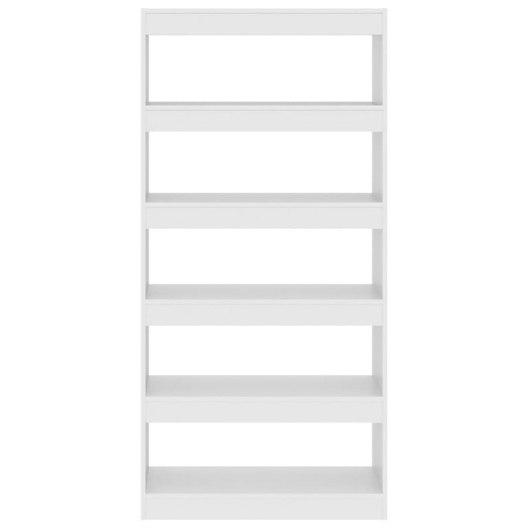 Boekenkast/kamerscherm 80x30x166 cm spaanplaat wit MeubelReus
