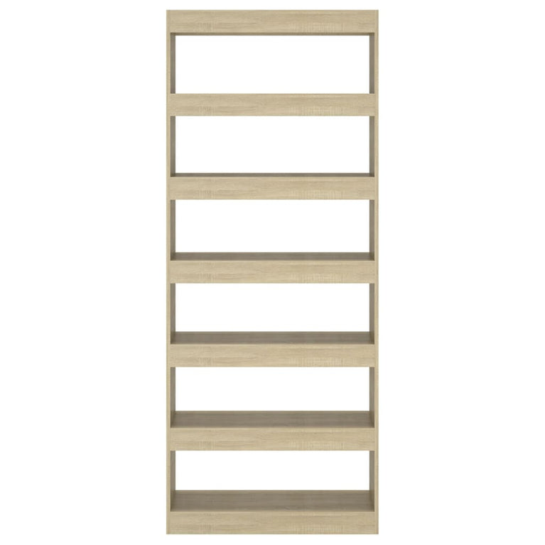 Boekenkast/kamerscherm 80x30x198 cm spaanplaat sonoma eiken MeubelReus