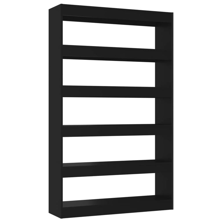 Boekenkast/kamerscherm 100x30x166 cm zwart MeubelReus