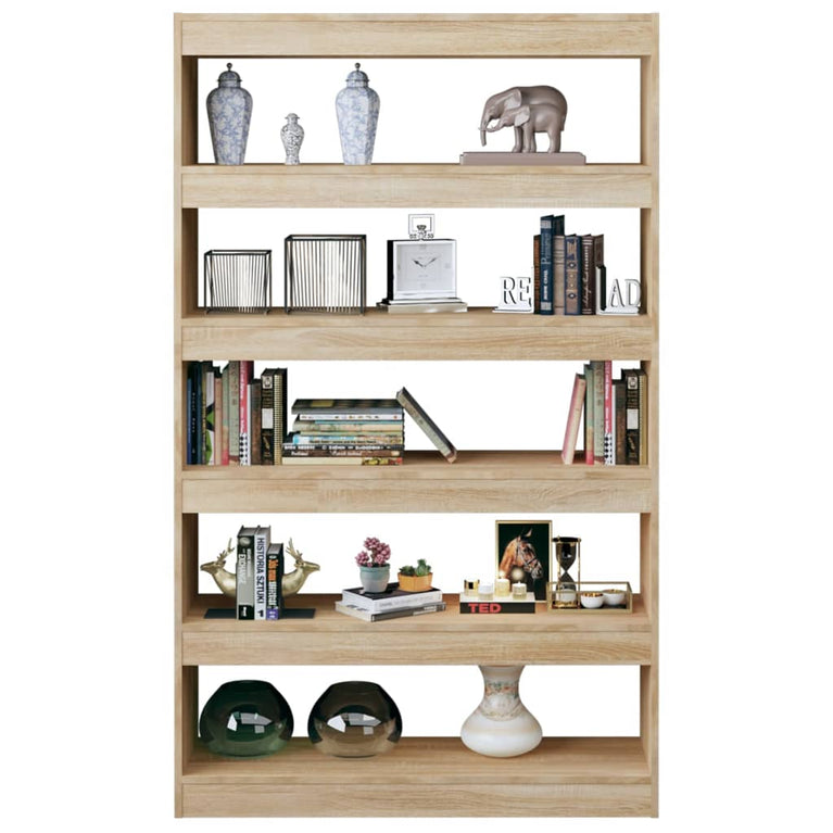 Boekenkast/kamerscherm 100x30x166 cm sonoma eikenkleurig MeubelReus