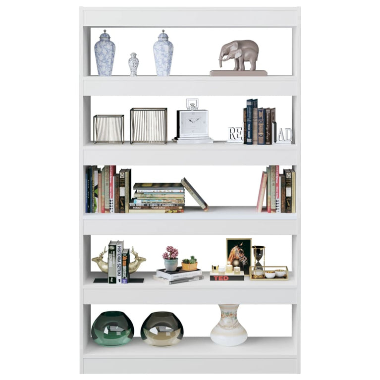 Boekenkast/kamerscherm 100x30x166 cm hoogglans wit MeubelReus