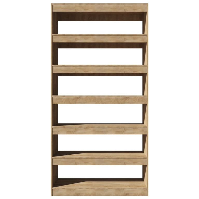 Boekenkast/kamerscherm 100x30x198 cm bewerkt hout sonoma eiken MeubelReus