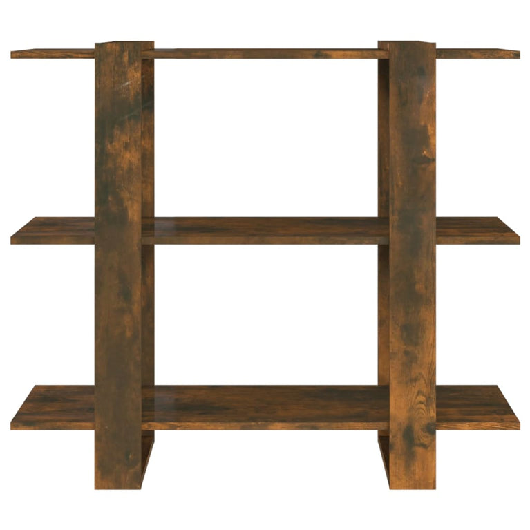 Boekenkast/kamerscherm 100x30x87 cm gerookt eikenkleurig MeubelReus