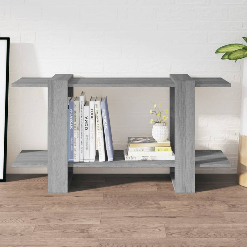 Boekenkast 100x30x51 cm bewerkt hout grijs sonoma eikenkleurig MeubelReus