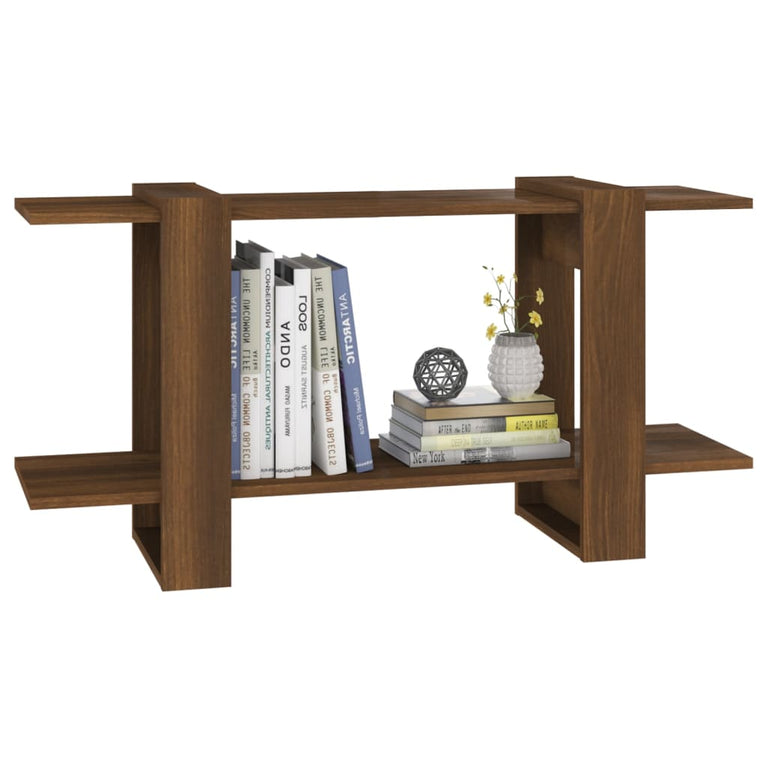 Boekenkast 100x30x51 cm bewerkt hout bruineikenkleurig MeubelReus