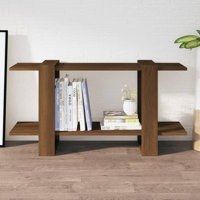 Boekenkast 100x30x51 cm bewerkt hout bruineikenkleurig MeubelReus