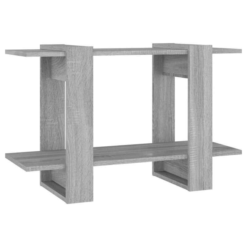 Boekenkast/kamerscherm 80x30x51 cm grijs sonoma eikenkleurig MeubelReus