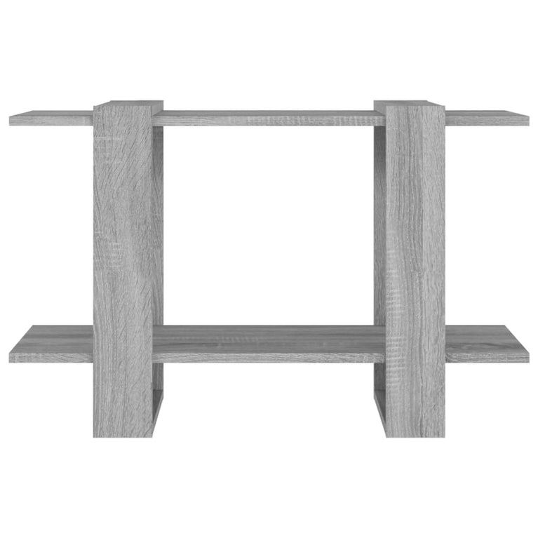 Boekenkast/kamerscherm 80x30x51 cm grijs sonoma eikenkleurig MeubelReus