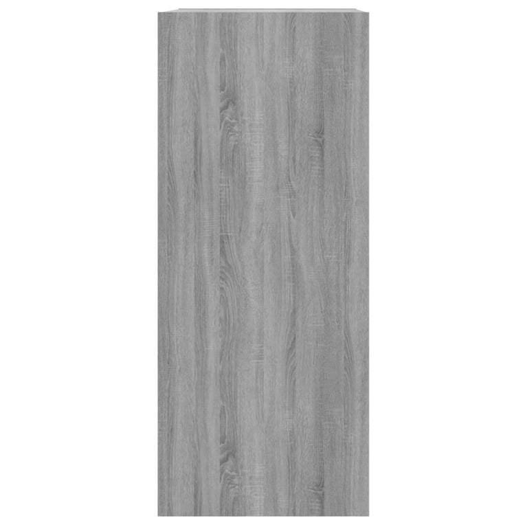 Boekenkast/kamerscherm 40x30x72 cm grijs sonoma eikenkleurig MeubelReus