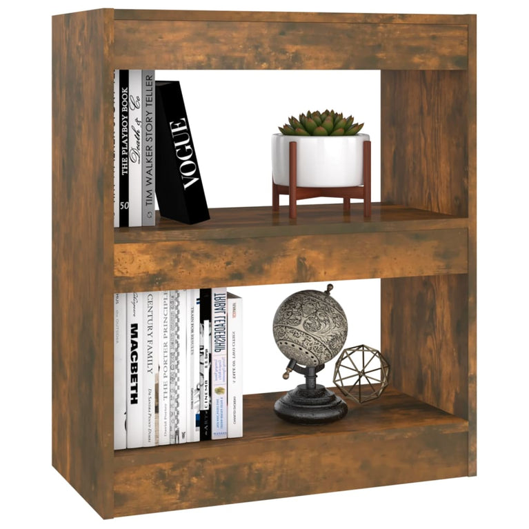 Boekenkast/kamerscherm 60x30x72 cm gerookt eikenkleurig MeubelReus