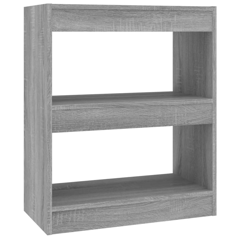 Boekenkast/kamerscherm 60x30x72 cm grijs sonoma eikenkleurig MeubelReus