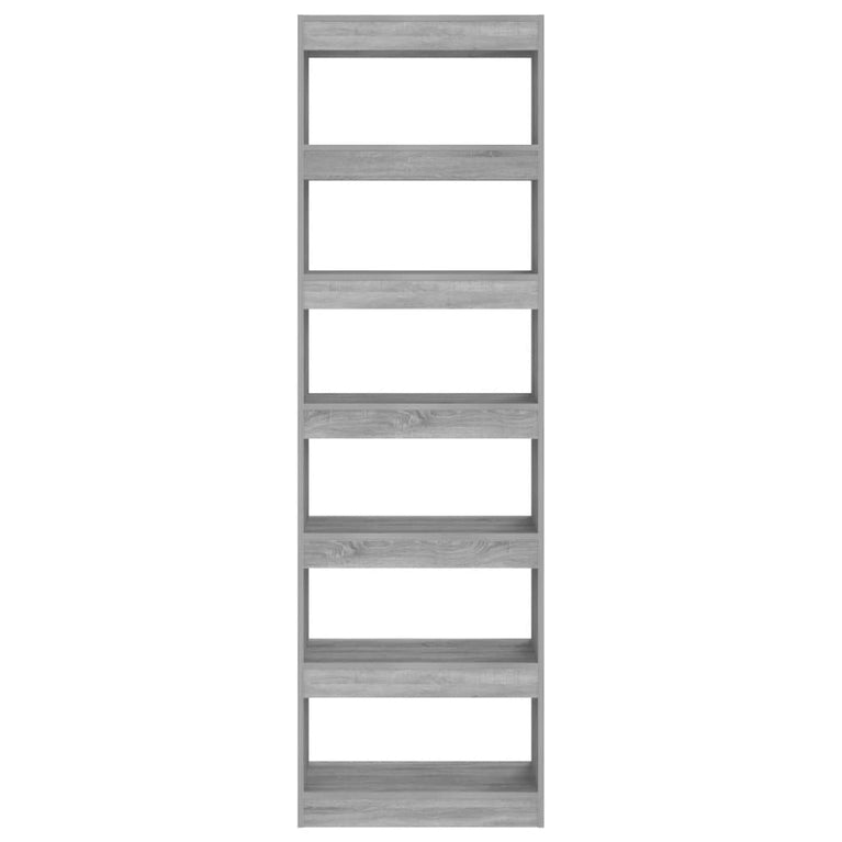 Boekenkast/kamerscherm 60x30x198 cm grijs sonoma eikenkleurig MeubelReus