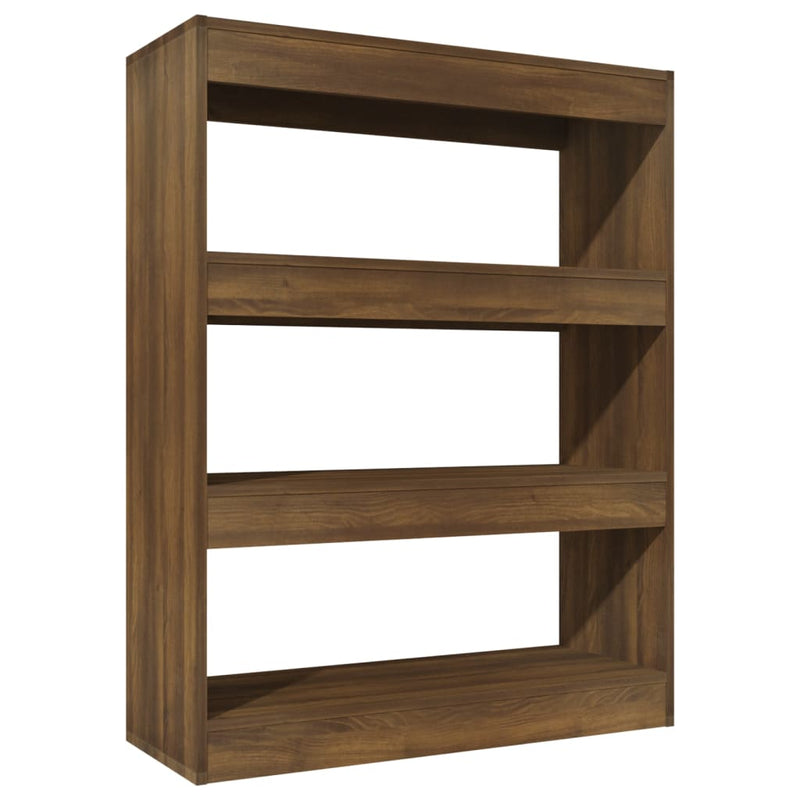 Boekenkast/kamerscherm 80x30x103 cm bewerkt hout bruineiken MeubelReus