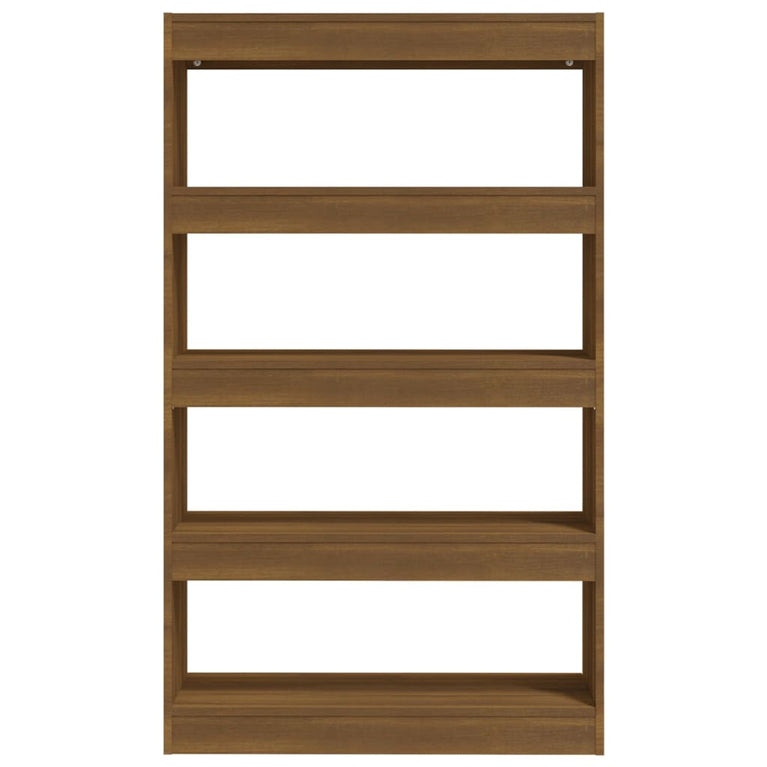 Boekenkast/kamerscherm 80x30x135 cm spaanplaat bruineikenkleur MeubelReus