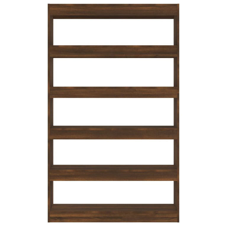 Boekenkast/kamerscherm 100x30x166 cm bruineikenkleurig