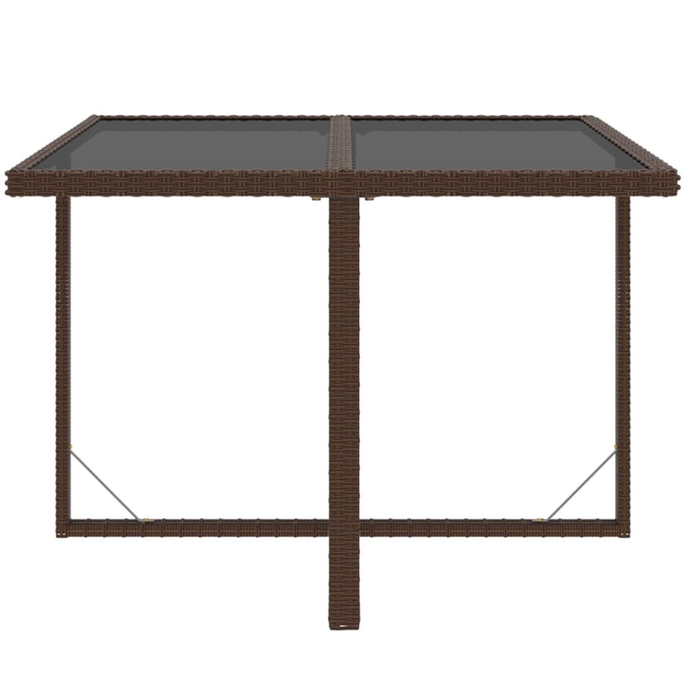 9-delige Tuinset met kussens poly rattan bruin MeubelReus