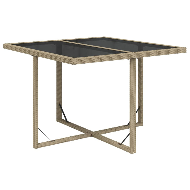 9-delige Tuinset met kussens poly rattan beige MeubelReus