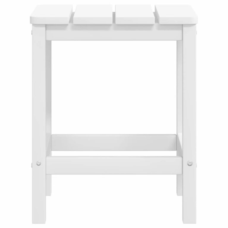 Tuinstoel Adirondack met voetenbank en tafel HDPE wit MeubelReus