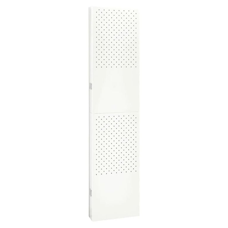 Kamerschermen 2 st met 6 panelen 240x180 cm staal wit MeubelReus