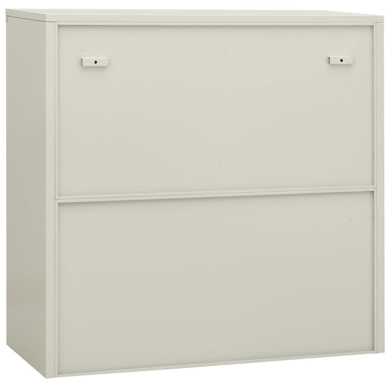 Kantoorkast met plantenbak 90x40x113 cm staal lichtgrijs MeubelReus