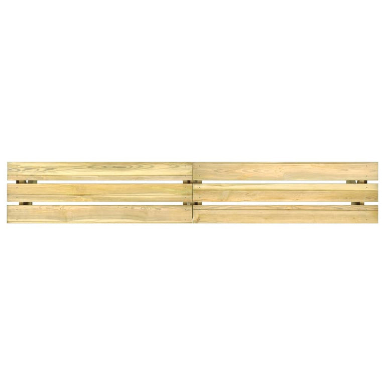 Tuinbank 220 cm geïmpregneerd grenenhout MeubelReus