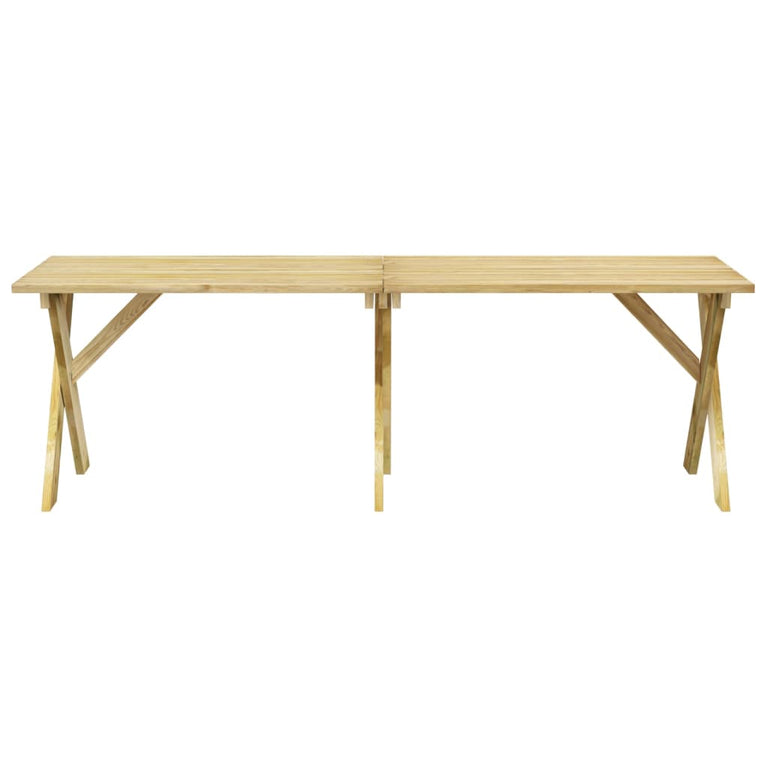 Tuintafel 220x73x70 cm geïmpregneerd grenenhout MeubelReus
