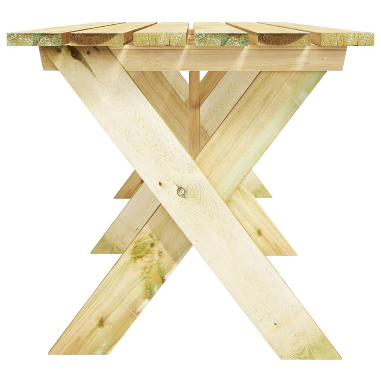 Tuintafel 220x73x70 cm geïmpregneerd grenenhout MeubelReus