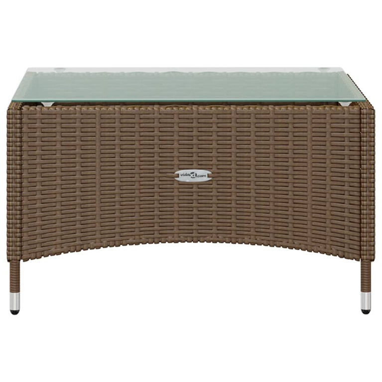 16-delige Loungeset met kussens poly rattan bruin MeubelReus