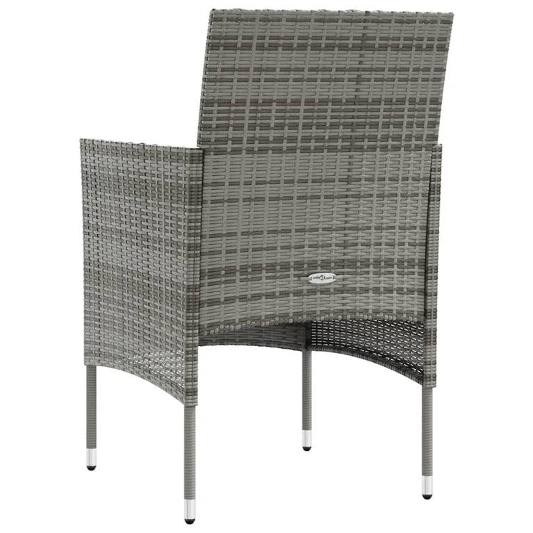16-delige Loungeset met kussens poly rattan grijs MeubelReus