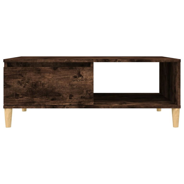 Salontafel 90x60x35 cm spaanplaat gerookt eikenkleurig MeubelReus