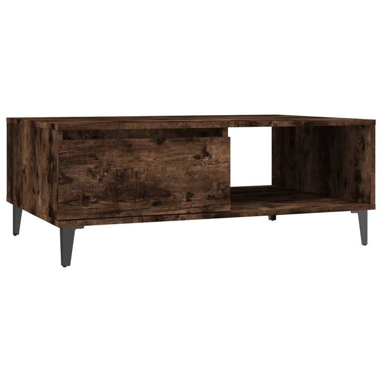 Salontafel 90x60x35 cm spaanplaat gerookt eikenkleurig MeubelReus