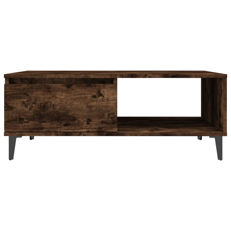 Salontafel 90x60x35 cm spaanplaat gerookt eikenkleurig MeubelReus