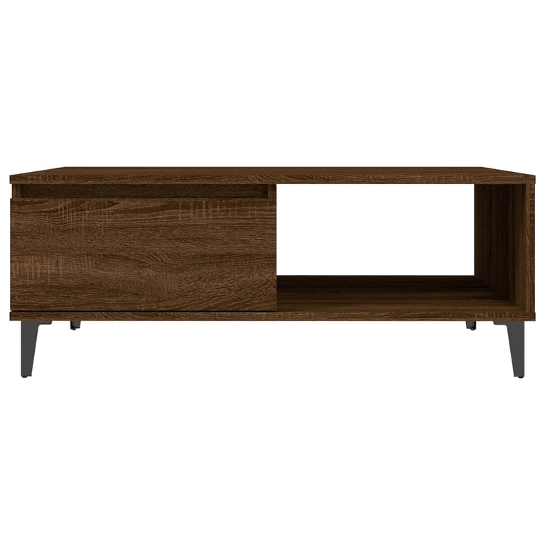 Salontafel 90x60x35 cm spaanplaat bruineikenkleurig MeubelReus