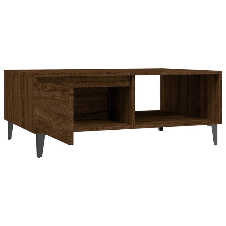 Salontafel 90x60x35 cm spaanplaat bruineikenkleurig MeubelReus
