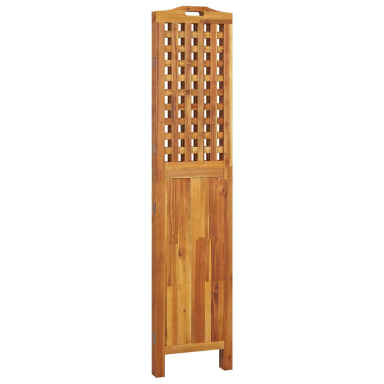 Kamerscherm met 3 panelen 121,5x2x180 cm massief acaciahout MeubelReus