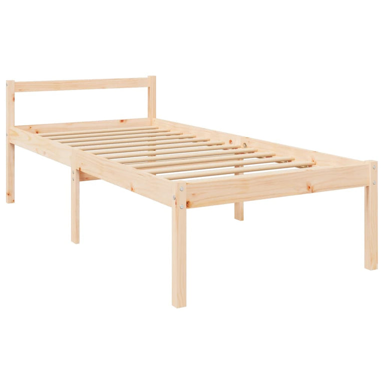 Seniorenbed massief grenenhout 90x190 cm Small Single