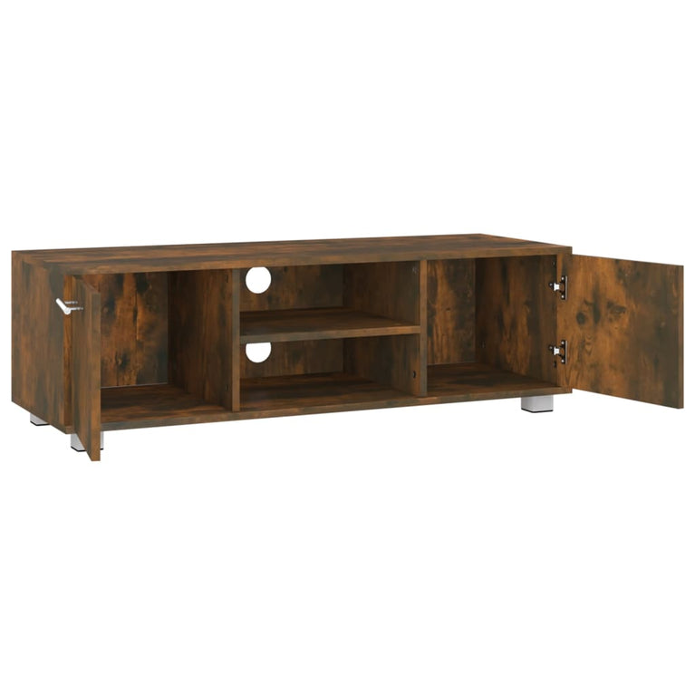 Tv-meubel 110x40x35 cm bewerkt hout gerookt eikenkleurig MeubelReus