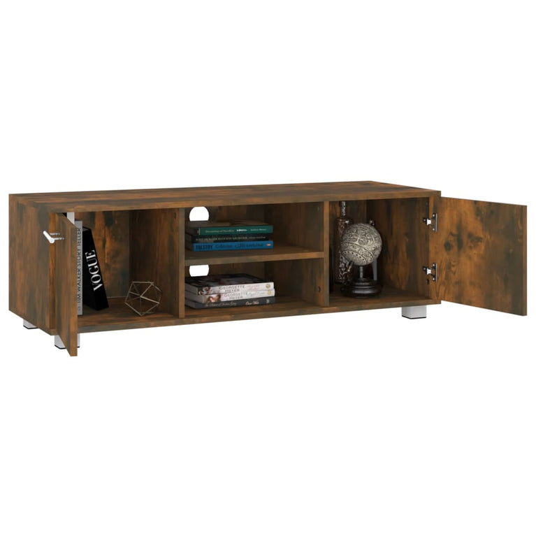 Tv-meubel 110x40x35 cm bewerkt hout gerookt eikenkleurig MeubelReus