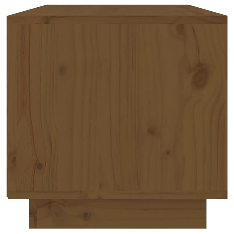 Tv-meubel 60x35x35 cm massief grenenhout honingbruin MeubelReus