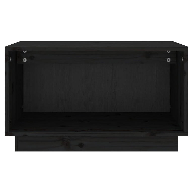 Tv-meubel 60x35x35 cm massief grenenhout zwart MeubelReus