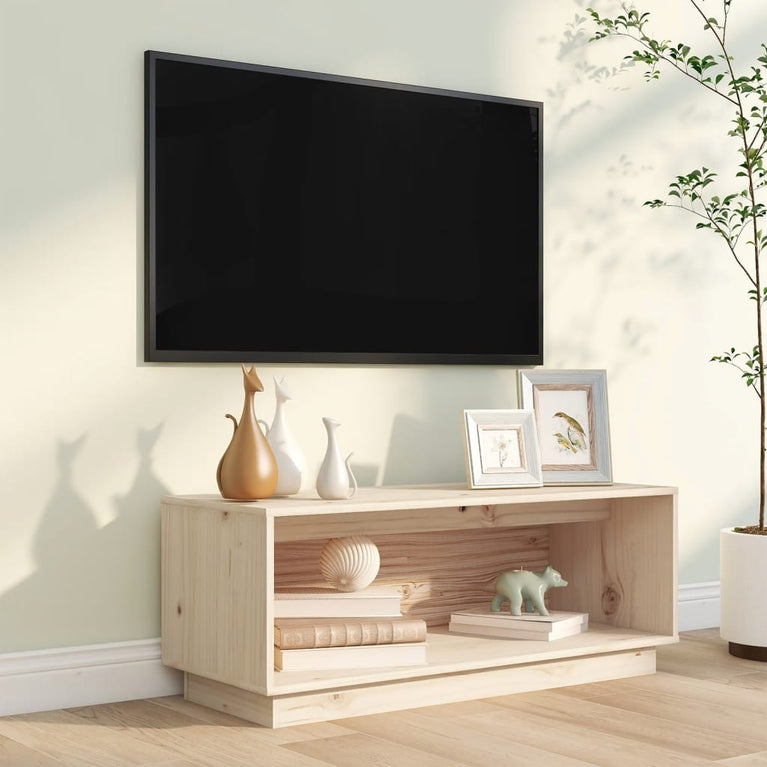 Tv-meubel 90x35x35 cm massief grenenhout MeubelReus